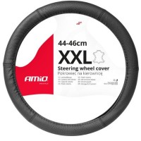 AMIO KORMÁNY VÉDŐ PERFORÁLT TERMÉSZETES BŐR XXL 44-46CM