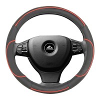 KORMÁNYVÉDŐ FEKETE+PIROS 37-39CM