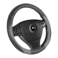 KORMÁNYVÉDŐ FEKETE+SZÜRKE 37-39CM