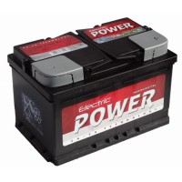 ELECTRIC POWER 12V 72Ah 680A Jobb+64 - 79 AH