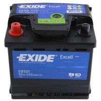 EXIDE EXCELL 12V 50AH 450A BAL+44 - 52 AH