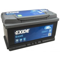 Exide Excell EB802 80Ah Jobb80 - 87 AH