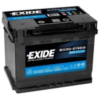 EXIDE AGM 12V 60AH START-STOP AKKUMULÁTOR JOBB+ 