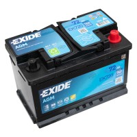 Exide AGM akkumulátor 12V 72Ah 760A JOBB+