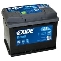 Exide Excell EB621 62Ah bal+53 - 63 AH