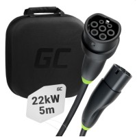 GREEN CELL SNAP Type 2 EV TÖLTŐKÁBEL 22kW 5M TESLA MODEL 3 SXY, VW ID.3, ID.4TÖLTŐKÁBELEK