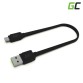 GREEN CELL MICRO USB TÖLTŐKÁBEL 25 CM GYORSTÖLTÉSI TÁMOGATÁSSAL