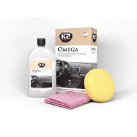 K2 OMEGA 500ML - MÜSZERFALÁPOLÓ + APLIKÁTOR SZIVACS + MIKROSZÁLAS TÖRLŐKENDŐ