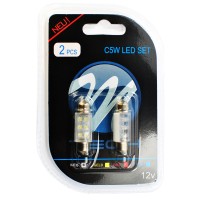 Blister 2x LED L023 - C5W 36mm 6LED 3mm White