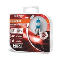 OSRAM NIGHT BREAKER LASER HB3 9005 Next Gen +150% Duo Box