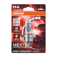 OSRAM  NIGHT BREAKER® LASER +150% H4 12V 60/55W Bliszter