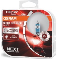 OSRAM NIGHT BREAKER LASER H8 +150 DUOJÁRMŰIZZÓK