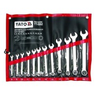 Csillag-villás kulcs készlet 12 részes 8-24 mm ipari CrV 6140 YATOCSILLAG-VILLÁS KULCSOK