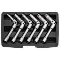 Gyertyakulcs készlet 6 részes csuklós CrV 3/8 col(8,9,10,12,14,16) YATO