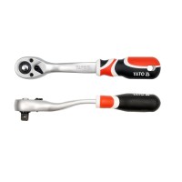 Hajtószár racsnis 1/2 col hajlított szár, lágy fogantyú YATO