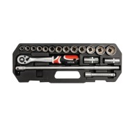 YATO Dugókulcs készlet, 1/2", 18db-os, króm vanádium, S