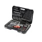Dugókulcs készlet 150 részes 1/2 col: 20-32 mm, 1/4 col: 4-13 mm, 3/8 col: 9-19 mm CrV S2 YATO