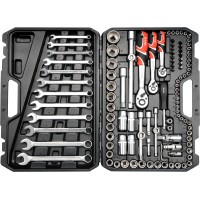 Dugókulcs készlet 111 részes 1/2 col 14-32, 1/4 col 3,5-13, 3/8 col 9-16 CrV YATODUGÓKULCSOK