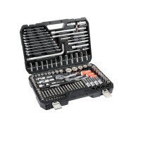 Dugókulcs készlet 128 részes 1/2 col: 14-32 mm 3/8 col: 10-18 mm 1/4 col: 6-13 mm CrV YATODUGÓKULCSOK