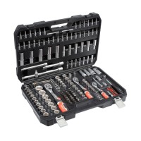 Dugókulcs készlet 173 részes 1/2 col, 1/4 col, 3/8 col CrV YATO