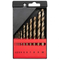 Csigafúró készlet 10 részes HSS Co 1-10 mm YATO